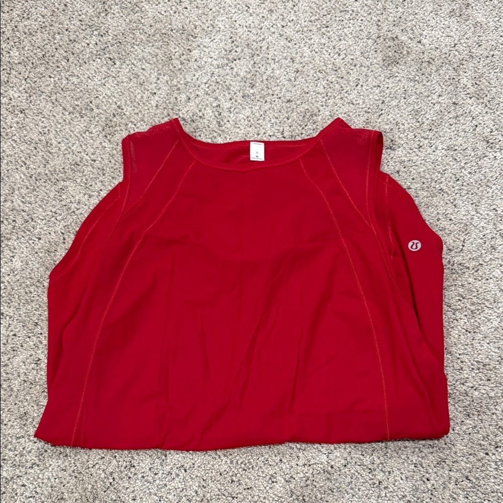 lululemon athletica Red Tank Top